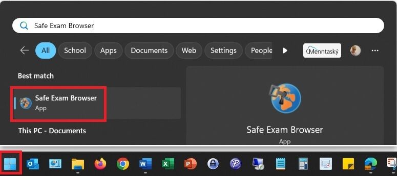 Safe Exam Browser á tölvunni