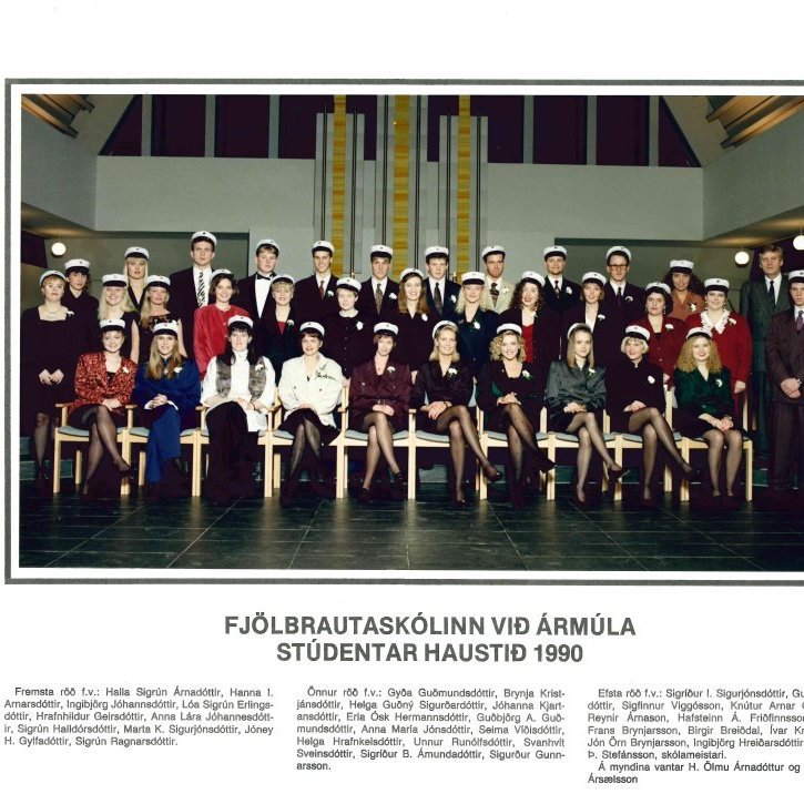 Stúdentar haust 1990