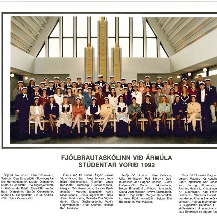 Stúdentar vor 1992