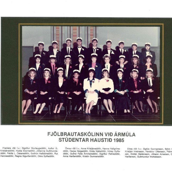 Stúdentar haust 1985