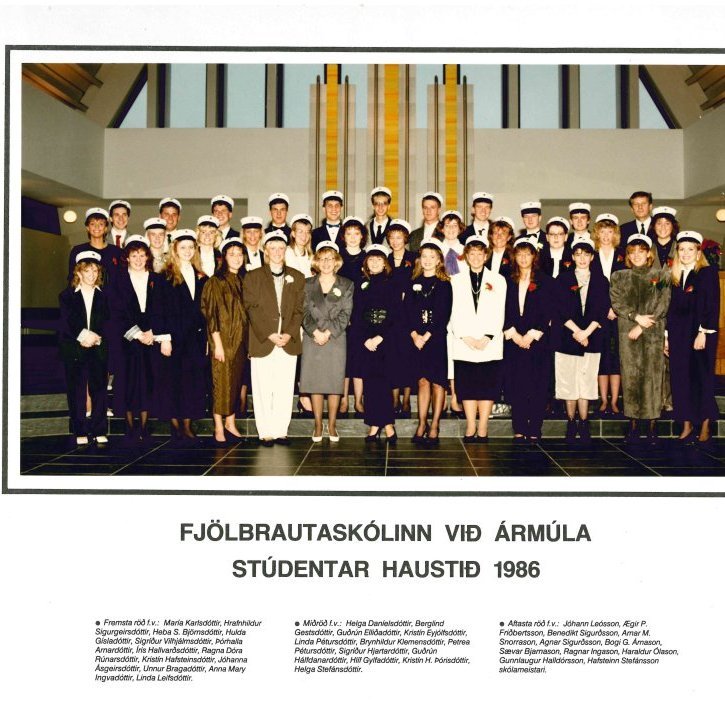 Stúdentar haust 1986