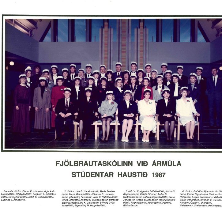 Stúdentar haust 1987