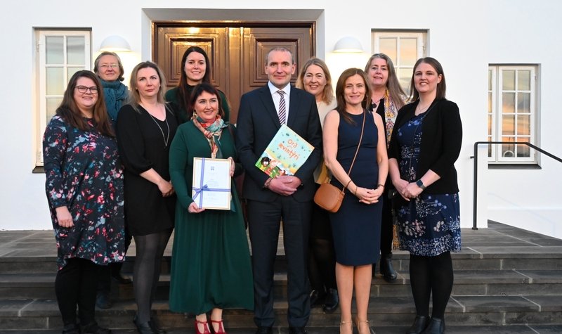 Ísan-kennarar á Bessastöðum