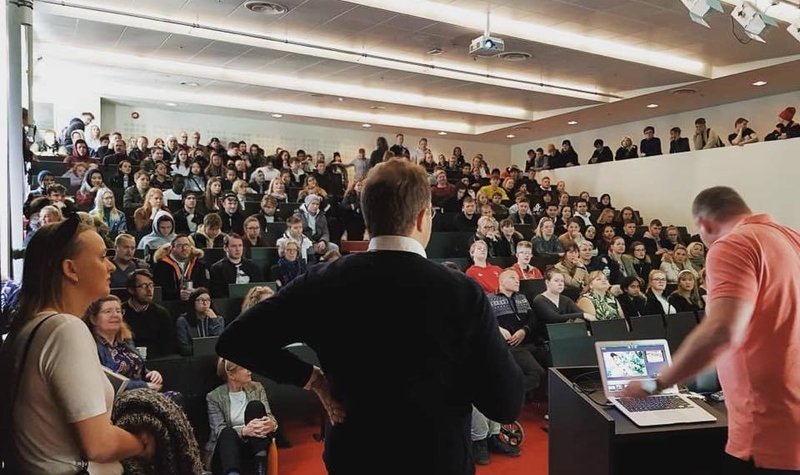 Andri Snær í heimsókn