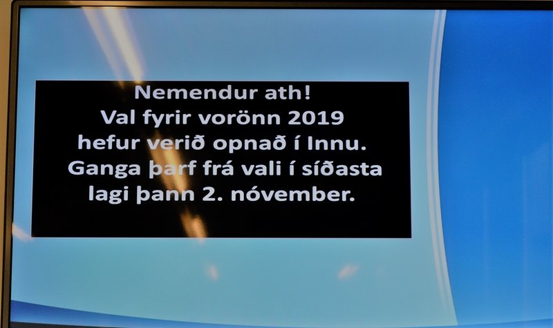 Val fyrir vorönn 2019