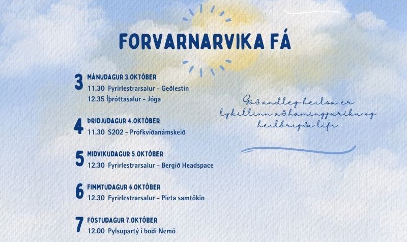 Forvarnarvika 3.-7.október