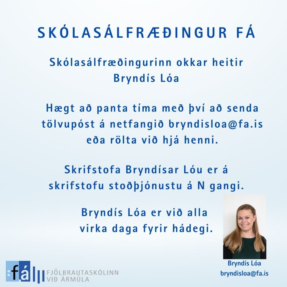 Nýr skólasálfræðingur í FÁ