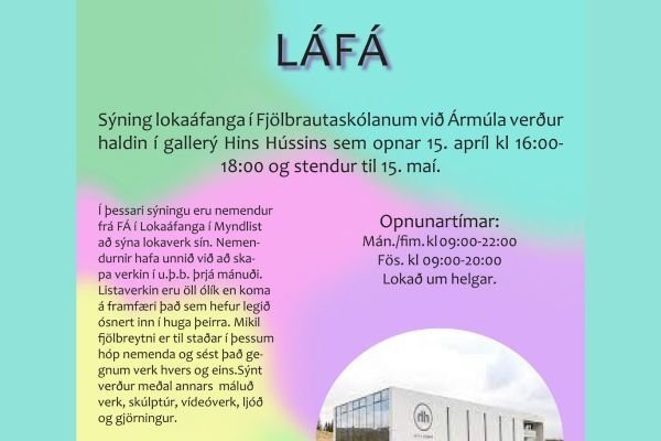 Sýning lokaáfanga í myndlist