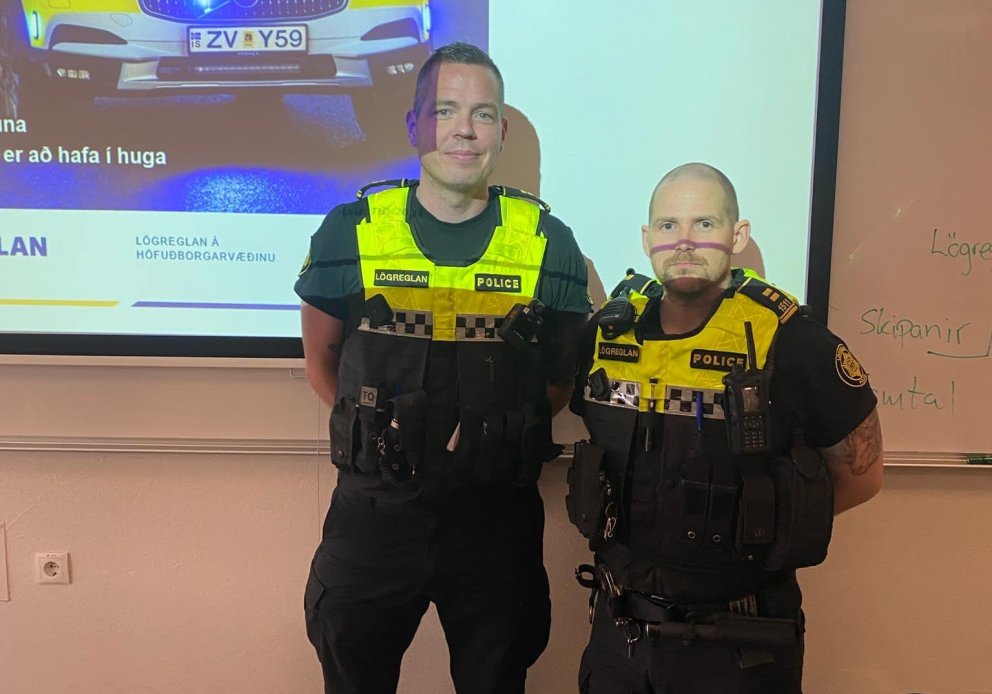 Samfélagslöggan í heimsókn