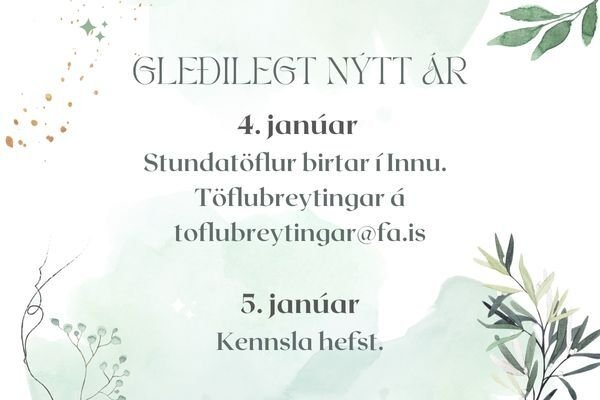 Upphaf vorannar 2023