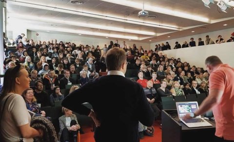 Andri Snær í heimsókn