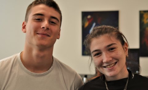 Emma og Mathis frá Marseilles