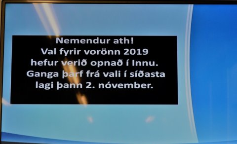 Val fyrir vorönn 2019