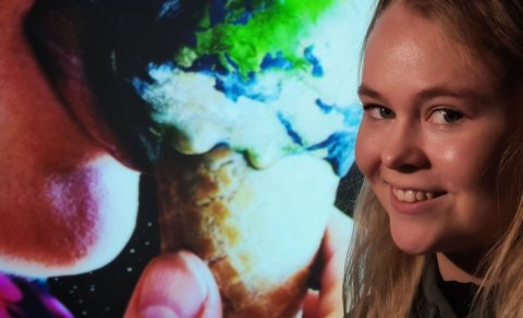 Mynd nemanda FÁ til sýnis á COP26 ráðstefnunni í Glasgow