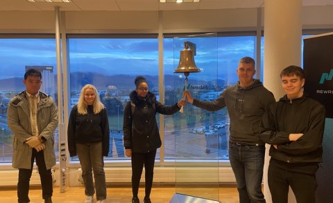 Heimsókn nemenda í hagfræði í Nasdaq kauphöllina