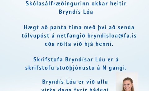 Nýr skólasálfræðingur í FÁ