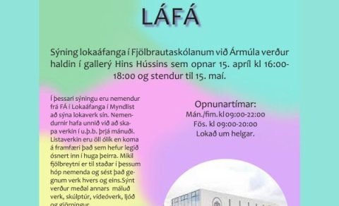Sýning lokaáfanga í myndlist