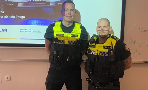 Samfélagslöggan í heimsókn