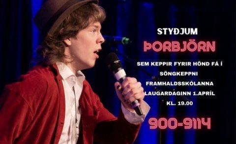 Þorbjörn keppir í Söngkeppni framhaldsskólanna