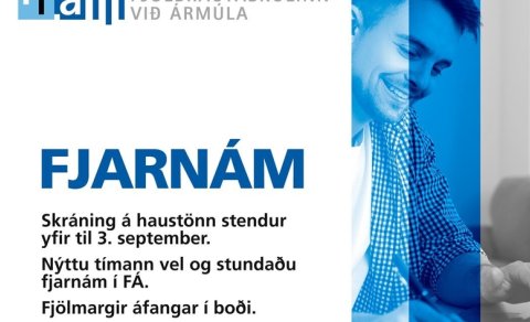 Skráning í fjarnám stendur yfir